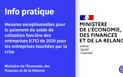Cotisation foncière des entreprises (CEF) : une réduction exceptionnelle en 2020 ?